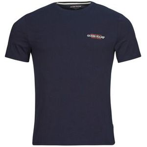 Guess - Gj Cn Slim American T-shirt - Korte Mouwen - Zwart - Biologisch Katoen