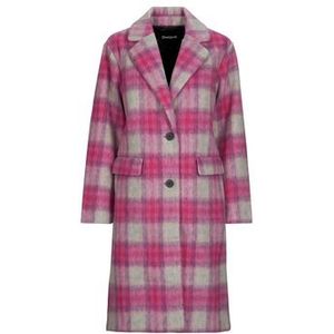 Desigual - Pinkcheck - Damesjas - Roze en Zwart - Aansluitende Pasvorm