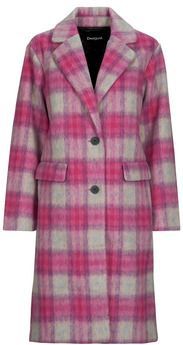 Desigual - Pinkcheck - Damesjas - Roze en Zwart - Aansluitende Pasvorm