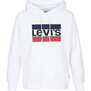 Levis  GRAPHIC SPORT HOODIE  Truien  dames Wit