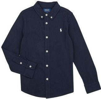 POLO RALPH LAUREN - Hemd - Marineblauw - Katoen - Lange Mouwen