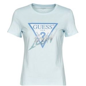 Guess  SS CN ICON TEE  Shirts  dames Blauw