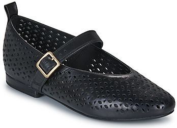 Clarks - Fawna Jane - Platte Schoen - Zwart - Leer