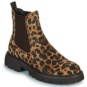 Carmela - 16254601-LEOPARDO - Enkellaarsjes - Bruin - Dierenprint