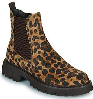 Carmela - 16254601-LEOPARDO - Enkellaarsjes - Bruin - Dierenprint