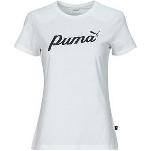 Puma  ESS+ BLOSSOM SCRIPT TEE  Shirts  dames Wit