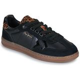 Pepe Jeans - Night Ball - Sneakers - Zwart - Dames - Leer