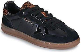 Pepe Jeans - Night Ball - Sneakers - Zwart - Dames - Leer
