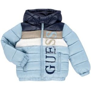 Guess  HOODED PADDED LS PUFFER W/ZIP  jassen  kind Blauw