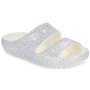 Crocs  Classic Glitter Sandal v2 K  sandalen  kind Wit