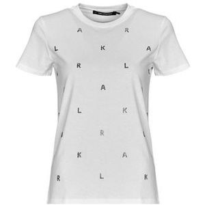 Karl Lagerfeld  RHINESTONE KARL  T-SHIRT  Shirts  dames Wit