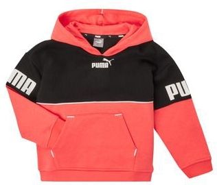 PUMA - Power Colorblock - Hoodie - Zalm - Voor Meisjes