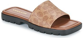 Coach - Florence - Sandalen - Bruin - Canvas met Kenmerkende Monogramband