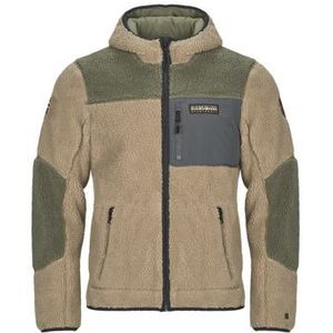 Napapijri Yupik - Fleece met Kap en Ritssluiting - Kaki