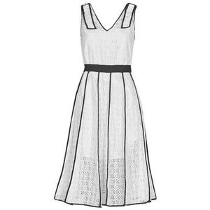Karl Lagerfeld  KL EMBROIDERED LACE DRESS  Jurken dames Wit