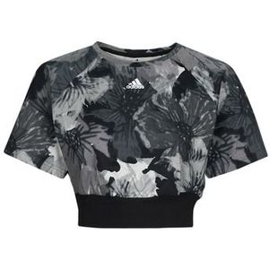 adidas  W AOP CRP TEE  Shirts  dames Zwart