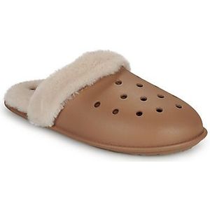 Crocs - Classic Fuzz Scuff - Pantoffels - Sepia - Unisex