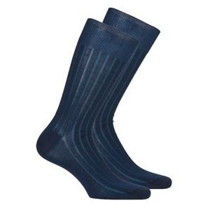 DIM  MC FIL D'ECOSSE COTE FINE PACK X2  kousen en sokken  heren Marine