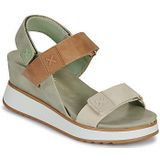 Xtivoor vrouwen. 14384805-GRIS Sandalen 143848 grijs (37), 5 tot 8 cm, Klittenband, Casual