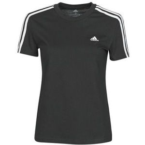 adidas  W 3S T  Shirts  dames Zwart