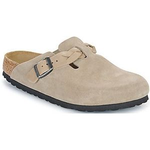 Birkenstock - Boston Braided - Badslippers - Grijs - Suède