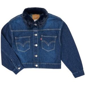 Levi's - OVERSIZED TRUCKER - Spijkerjack - Blauw - Kinderen
