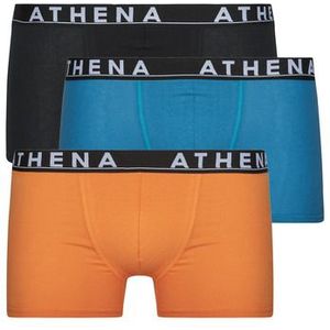 ATHENA - Boxershorts - Zwart Blauw Oranje - Katoen - Set van 3