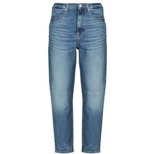 Stretchbroeken - Effen - Denim - Light Washed - Tapered - High Waist