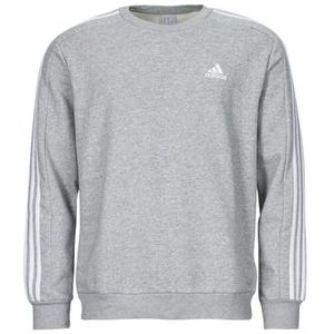 adidas  Essentials Fleece 3-Stripes Sweatshirt  Truien  heren Grijs