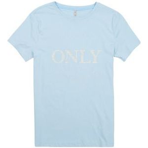 Only  KOGWENDY S/S LOGO TOP BOX CP JRS  Shirts  kind Blauw
