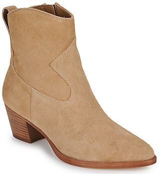 Ralph Lauren - Enkellaarsjes - Bruin - Leer - Hakhoogte 3 cm