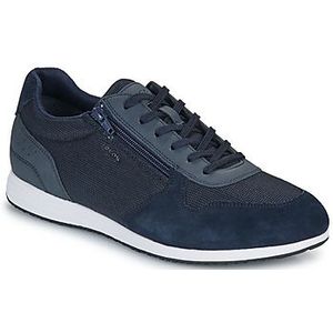 Geox - Arthien - Sneakers - Groen - Mesh en Suède