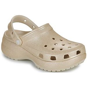 Crocs - Classic Platform Glitter - Klompen - Champagne