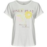 ONLY PLAY - T-shirt Aubry-Blur On - Ecru - Viscose - Korte Mouwen