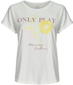 ONLY PLAY - T-shirt Aubry-Blur On - Ecru - Viscose - Korte Mouwen