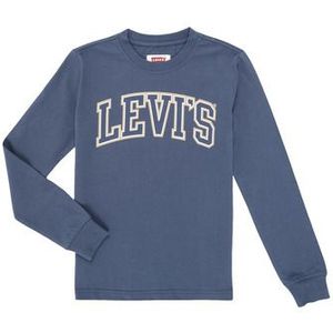 Levi's - Kids Shirt - Navy - Ronde Hals - Lange Mouw