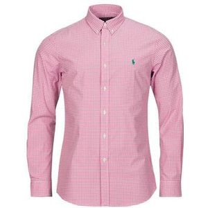 Polo Ralph Lauren  CHEMISE AJUSTEE SLIM FIT EN POPELINE RAYE  overhemden  heren Roze