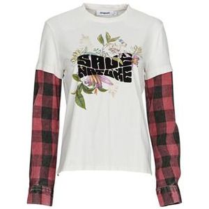 Desigual - CLEA - T-shirt - Multicolour - Lange Mouw