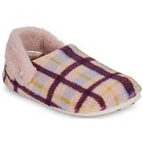 Crocs Classic Cozzzy Plaid Slipper Pantoffels Unisex Pink Caramel 43