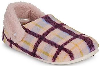 Crocs Classic Cozzzy Plaid Slipper Pantoffels Unisex Pink Caramel 43