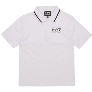 Emporio Armani EA7 76 - Polo T-Shirt - Wit - Korte Mouw - Jongens