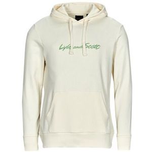 Lyle &amp; Scott  EMBROIDERED LOGO HOODIE  Truien  heren Wit