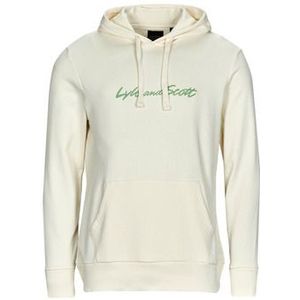 Lyle &amp; Scott  EMBROIDERED LOGO HOODIE  Truien  heren Wit
