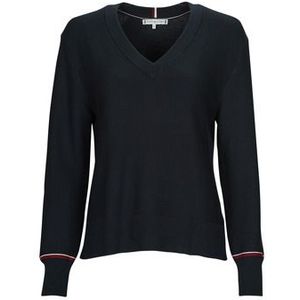 Tommy Hilfiger  GLOBAL STP V-NK SWEATER  Truien  dames Marine