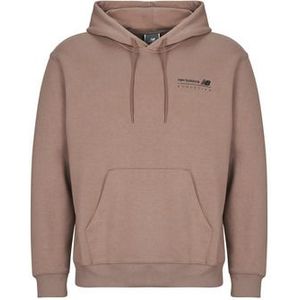 New Balance  LINEAR GRAPHIC FLEECE HOODIE  Truien  heren Bruin
