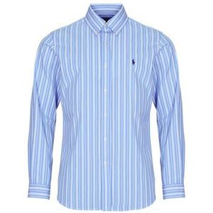 Polo Ralph Lauren  CHEMISE COUPE DROITE EN POPLINE DE COTON COL BOUTONNE  overhemden  heren Multicolour