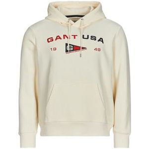 Gant  GRAPHIC SWEAT HOODIE  Truien  heren Wit