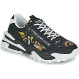 Versace Jeans Couture - Sneakers - Zwart - Leer - Heren