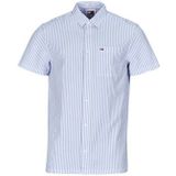 Tommy Jeans - Reg Stripe - Overhemd - Multicolor - Korte Mouwen - Regular Fit