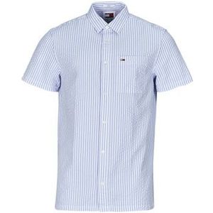 Tommy Jeans - Reg Stripe - Overhemd - Multicolor - Korte Mouwen - Regular Fit